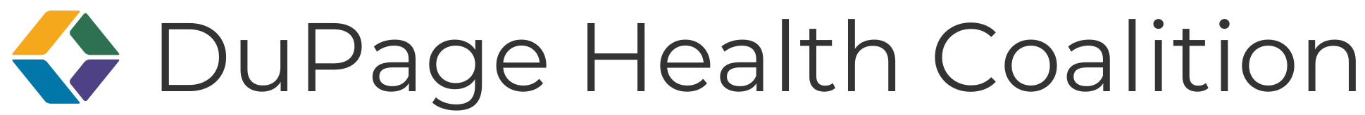 Logotipo de la Coalición de Salud de DuPage Horizontal