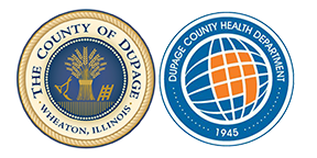 Logotipos del condado de DuPage y DCHD