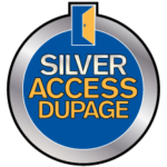 Srebrne przezroczyste logo Access
