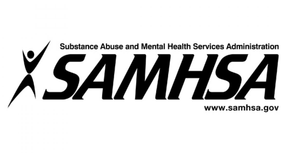 Logo ng Pang-aabuso sa Substance at Mental Health Services Administration (SAMHSA).